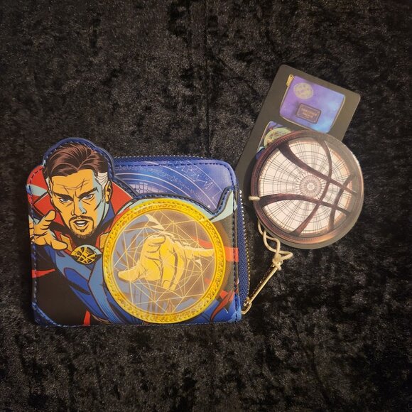 NWT Loungefly Marvel Dr Strange Multiverse Zip Around Wallet - Picture 6 of 9